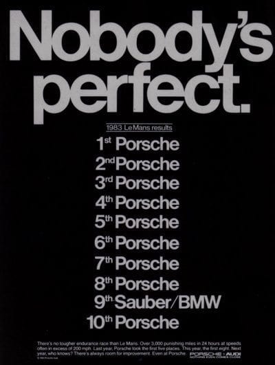 ‘NOBODY’S PERFECT’
